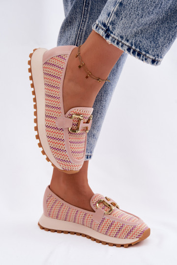 Roze instap sneakers met gouden details GOE TT2N4081