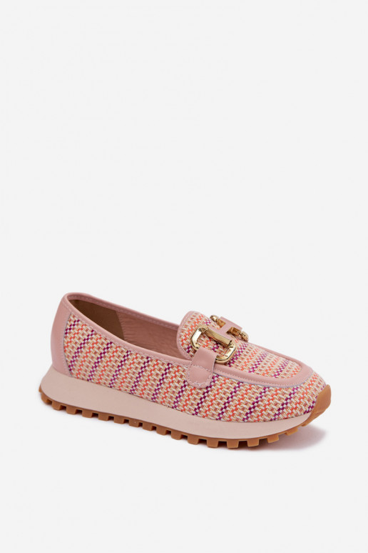Roze instap sneakers met gouden details GOE TT2N4081
