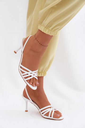 Dames sandalen met dunne hakken Met Strepen Initte kleur Velivelle