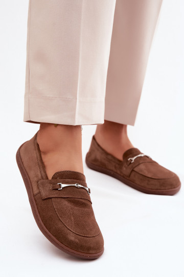 Suède barefoot mocassins Zazoo 322, bruine kleur 2