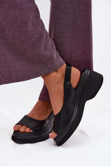 Leer Platform sandalen Vinceza 66936 zInart 2