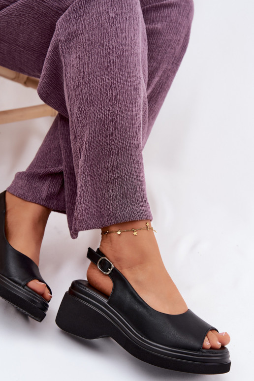 Leer Platform sandalen Vinceza 66936 zInart