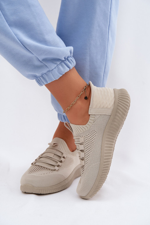 materiaal Persistent model sportschoenen Dames beige Olive