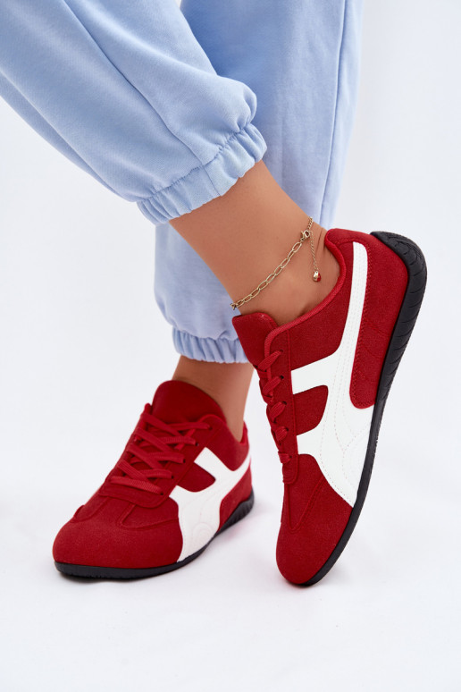 Sneakers model schoenen Dames rood Het heeftple