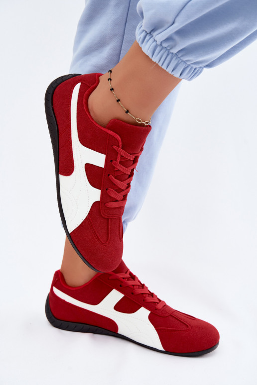 Sneakers model schoenen Dames rood Het heeftple