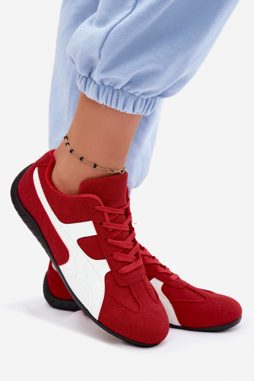 Sneakers model schoenen Dames rood Het heeftple
