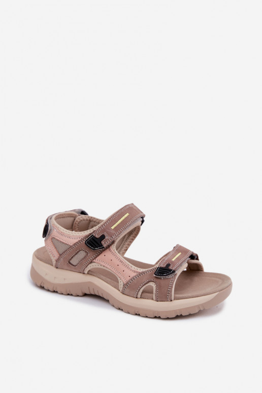 Dames sportieve sandalen McKeylor 95414 zand-roze