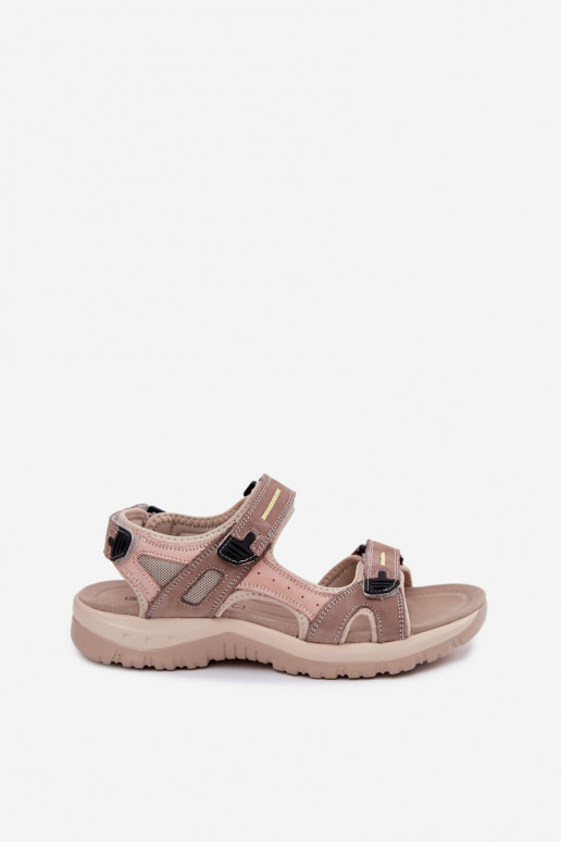 Dames sportieve sandalen McKeylor 95414 zand-roze