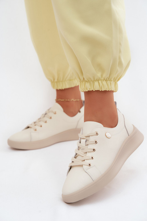 Leer schoenen Dames Vinceza 41508 ivoor