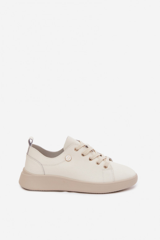 Leren schoenen Vinceza 41508 ivoorkleurig