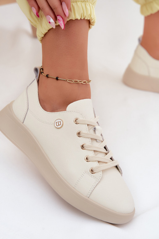 Leer schoenen Dames Vinceza 41508 ivoor