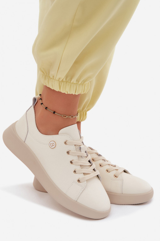 Leren schoenen Vinceza 41508 ivoorkleurig