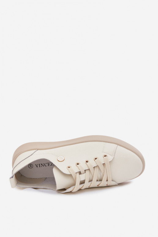 Leren schoenen Vinceza 41508 ivoorkleurig