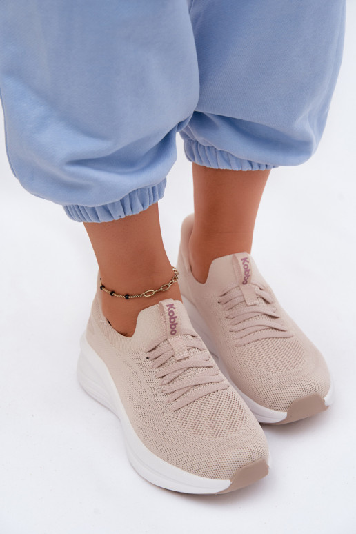 Instap sportieve schoenen Kobbo 102425 zandkleurig