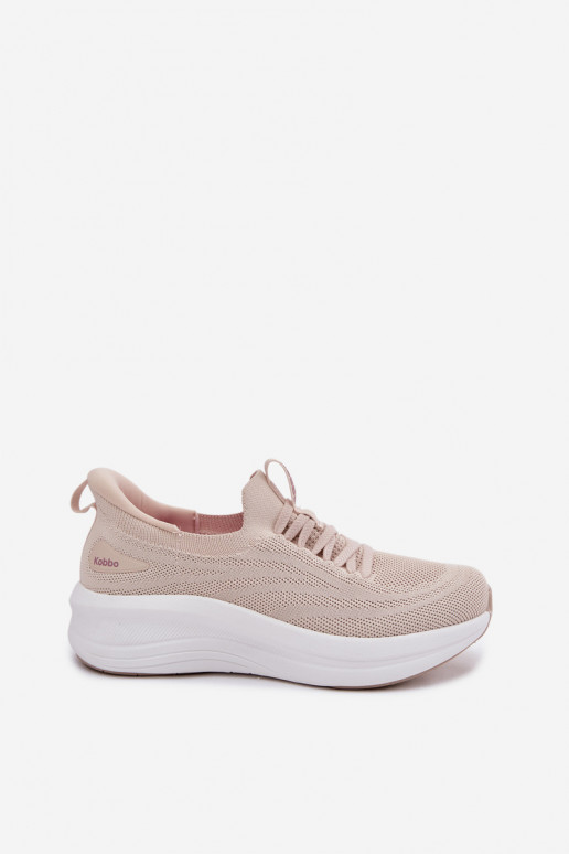 Instap sportieve schoenen Kobbo 102425 zandkleurig