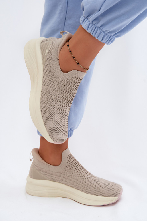 Instap sportieve schoenen Kobbo 102424 zandkleurig