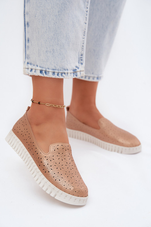 met elementen van opengeInerkt Persistent model schoenen Dames Szampańskie Salty