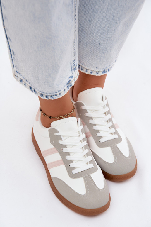 Wit-roze sneakers Seabell
