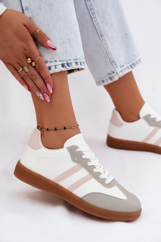 Wit-roze sneakers Seabell
