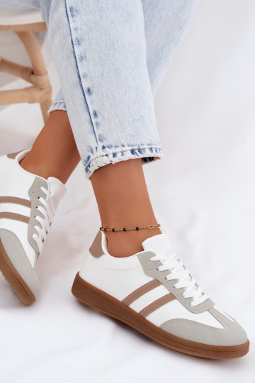 Wit-beige sneakers Seabell 2
