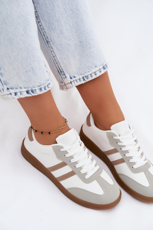 Wit-beige sneakers Seabell