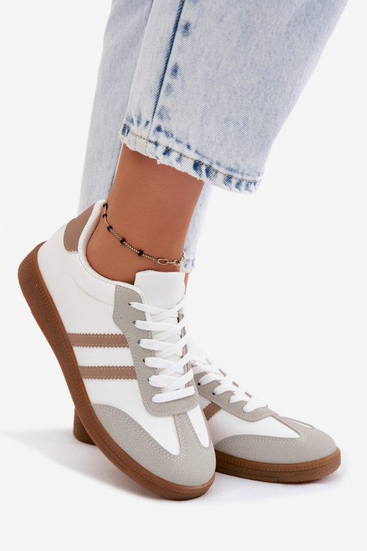 Wit-beige sneakers Seabell