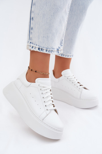 Witte platformsneakers Zazoo N408S2