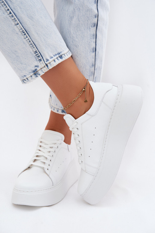 Witte platformsneakers Zazoo N408S2