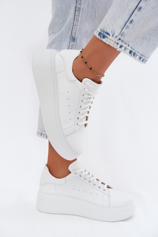 Witte platformsneakers Zazoo N408S2