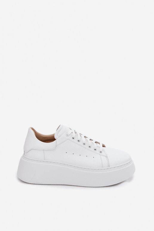 Witte platformsneakers Zazoo N408S2