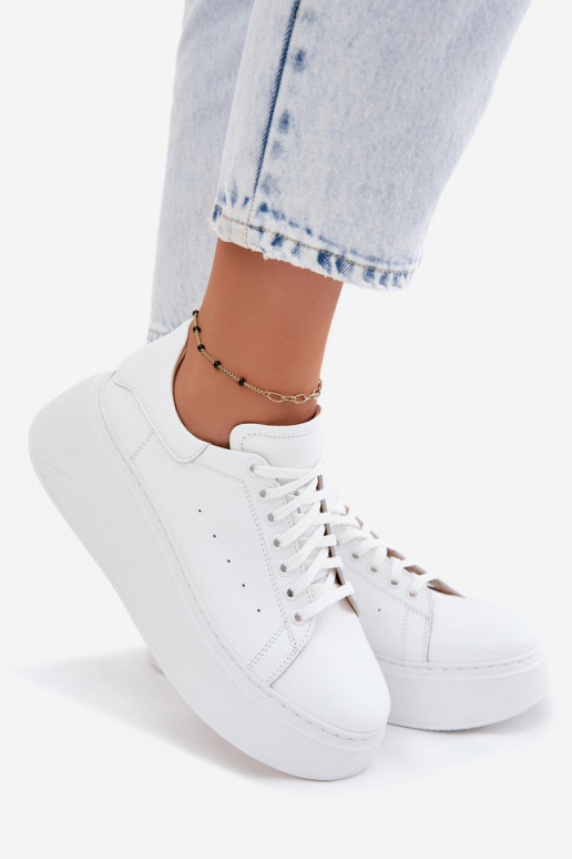 Witte platformsneakers Zazoo N408S2