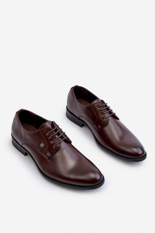 voor mannen Elegante stijl schoenen bruine kleur Jenavee