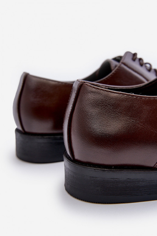 Heren elegante schoenen bruin Jenavee