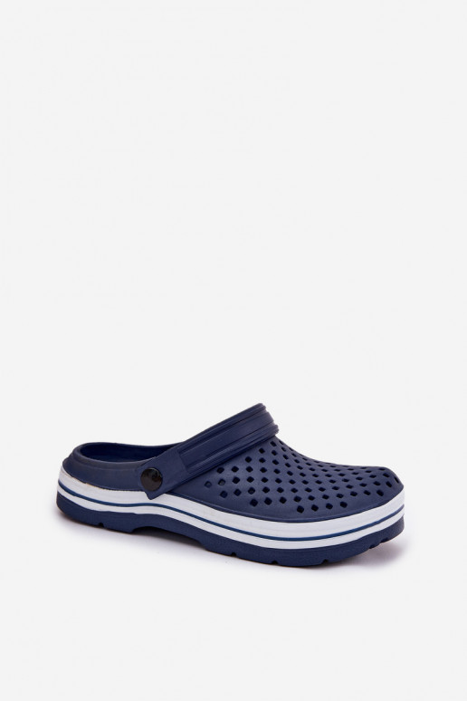 Lichte dames donkerblauwe slippers Ardanica
