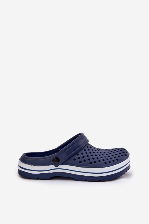 Lichte dames donkerblauwe slippers Ardanica