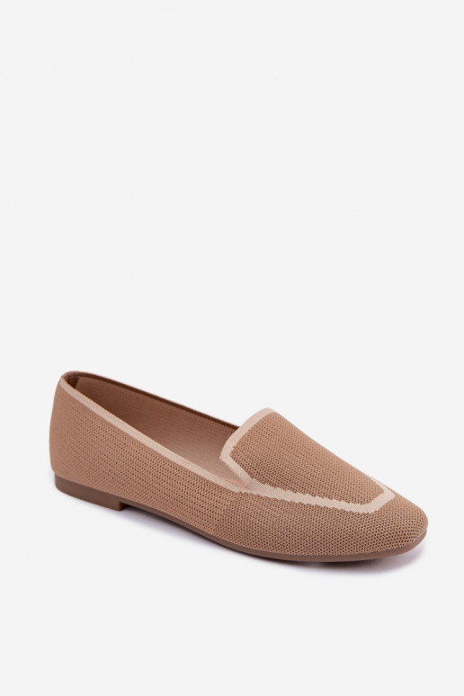 Textiele mocassins bruin Selisa