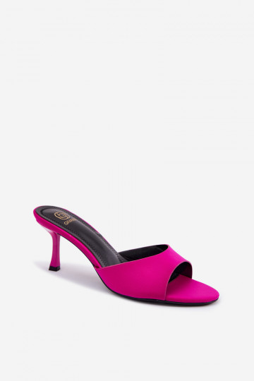 Dames slippers met dunne hakken roze Selmira 2