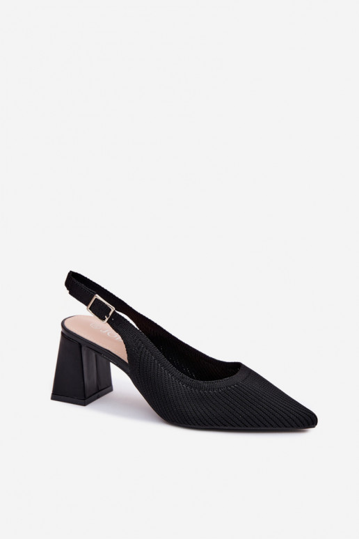 Zwarte sandalen met hakken Elissea