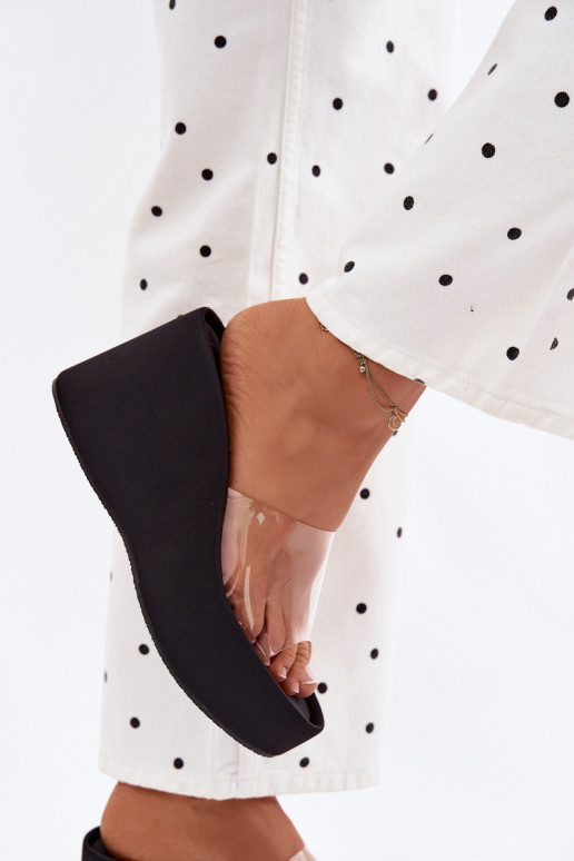 Damespantoffels met platformTransparentnym Strepenem zInart Zolretia