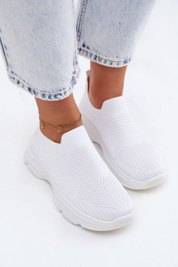 Witte dames instapsportschoenen Floraine