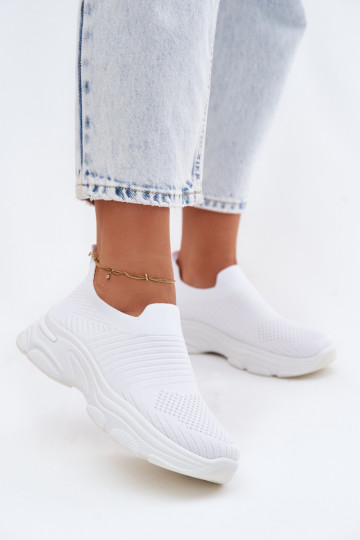 Witte dames instapsportschoenen Floraine 2