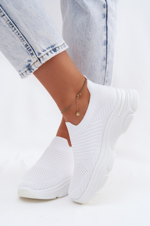 Witte dames instapsportschoenen Floraine