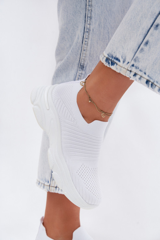 Witte dames instapsportschoenen Floraine