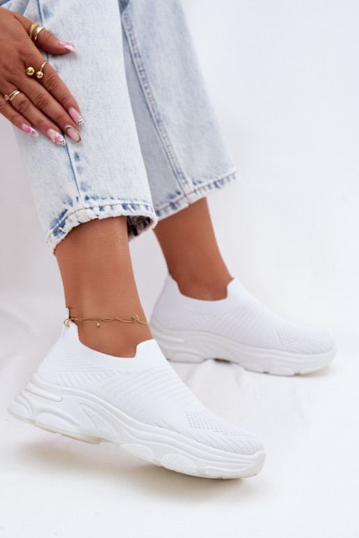 Witte dames instapsportschoenen Floraine