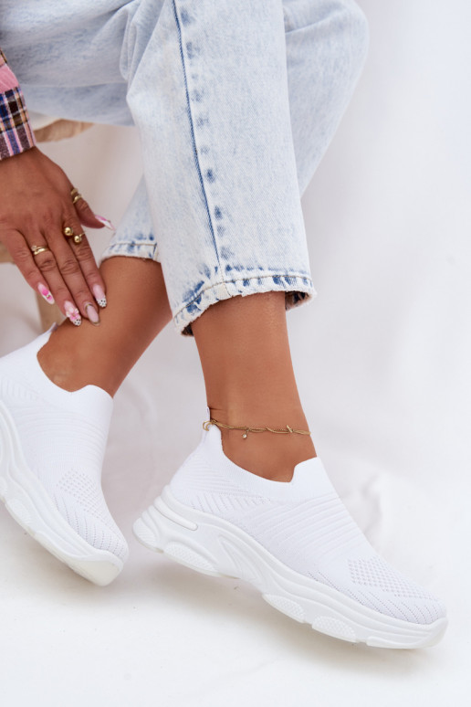 Witte dames instapsportschoenen Floraine