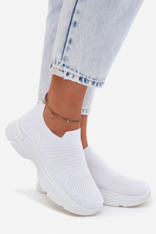 Witte dames instapsportschoenen Floraine