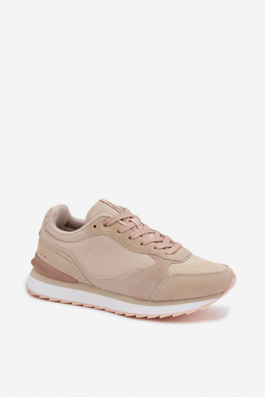 Zandkleurige dames sneakers van suede McArthur MA2512IN