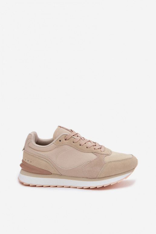 Zandkleurige dames sneakers van suede McArthur MA2512IN