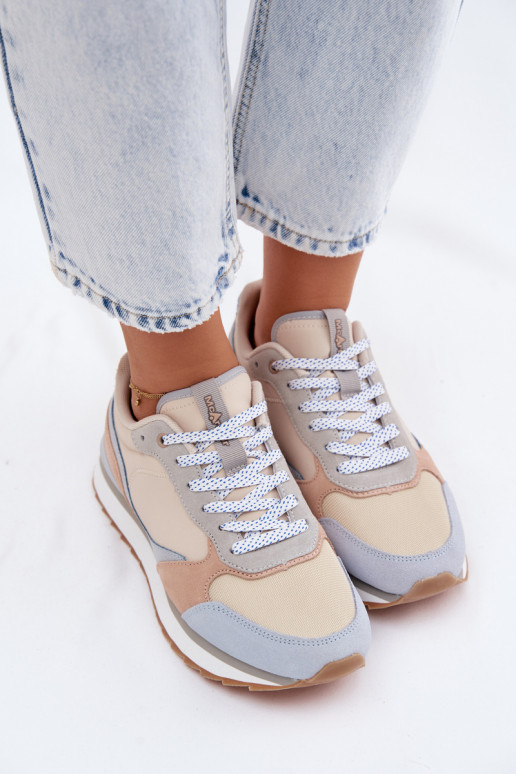 Blauwe dames sneakers van suede McArthur MA2512IN