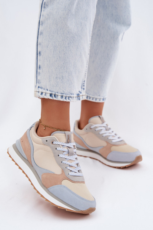 Blauwe dames sneakers van suede McArthur MA2512IN